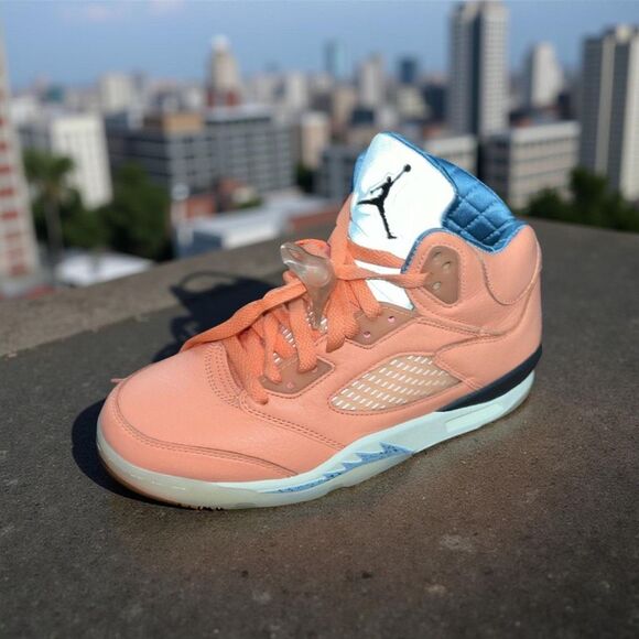 NWOB Air Jordan 5 x DJ Khaled Men's Shoes Crimson Bliss Leche Blue Size 5.5 W 7 - Picture 1 of 11